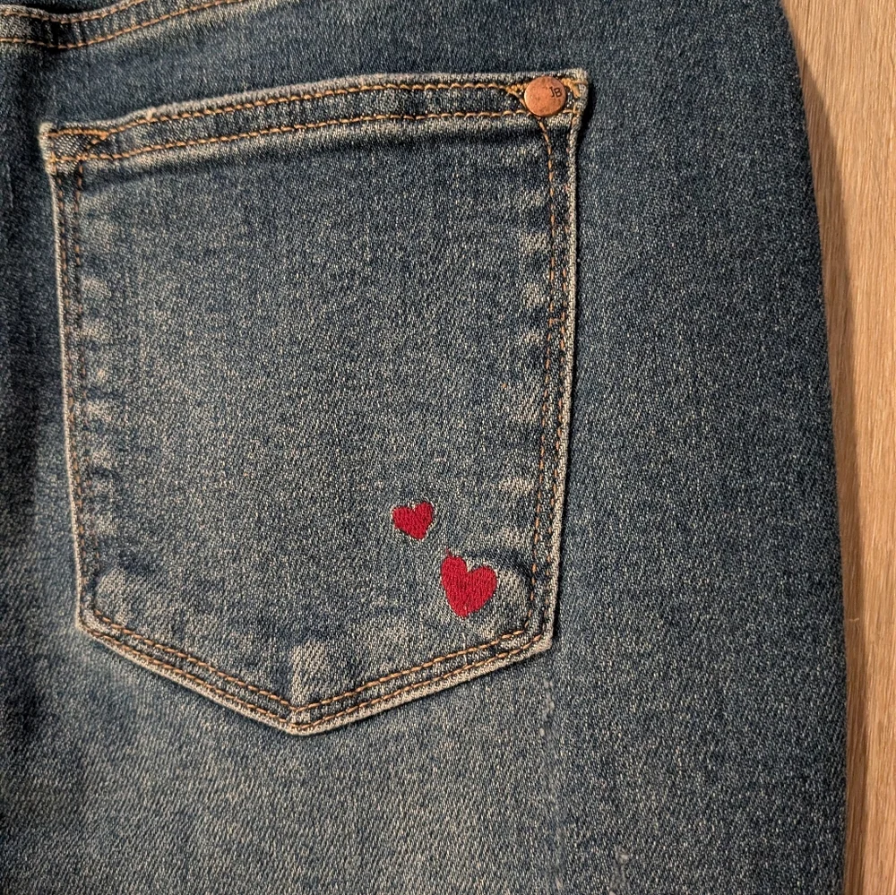 Judy Blue Jeans Women's 28 Boyfriend Fit Queen Of Hearts Stretch NWOT - Picture 10 of 16